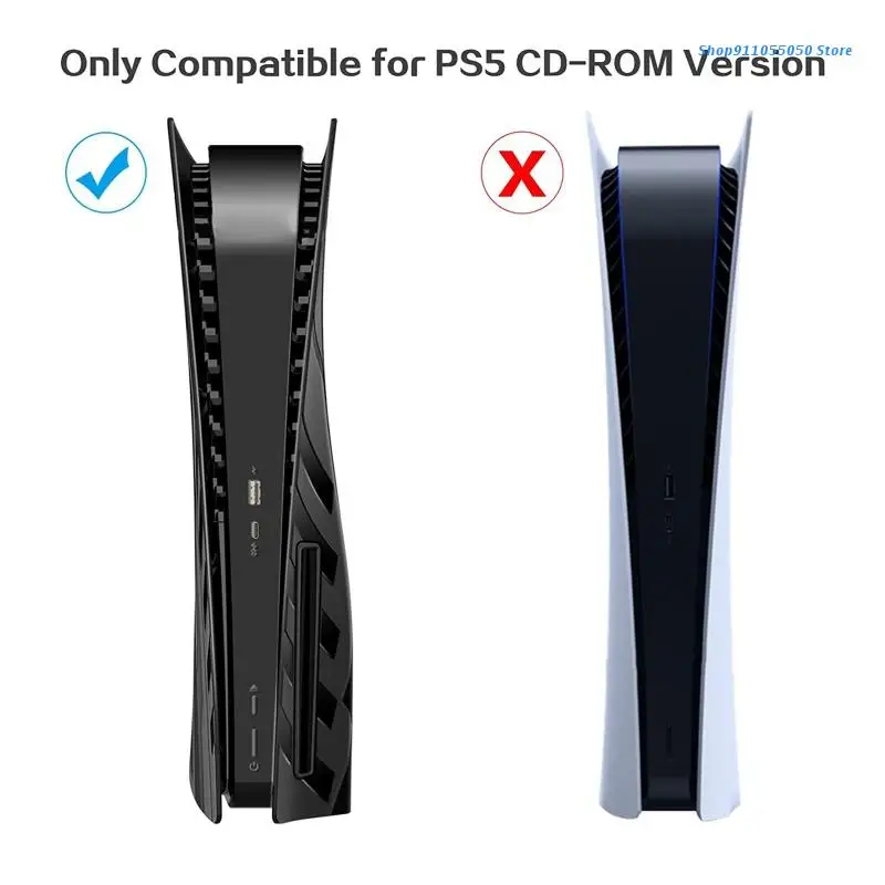 

C5AB Face Plate Protective Shell Replacement Cover for PS5Optical Drive Version Host