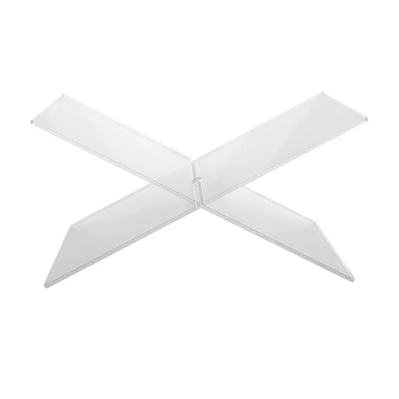 

Clear Book Holder For Reading X-shape Acrylic Book Display Stand Holder Book Stands For Display Favourite Books Artworks