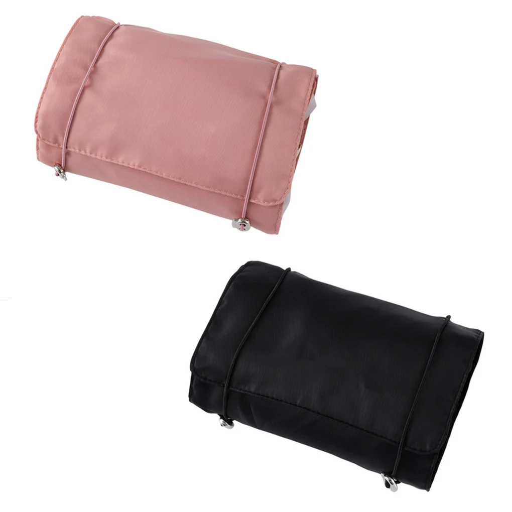 

Вместительная косметичка, складной органайзер для хранения косметики, портативный дорожный органайзер для туалетных принадлежностей, пом...