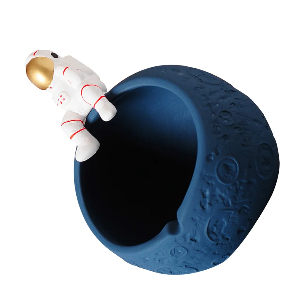 

Bowl Spaceman Astronaut Key Candy Serving Tray Jewelrystorage Statue Decor Figurine Holder Decorative Table Organizer Display