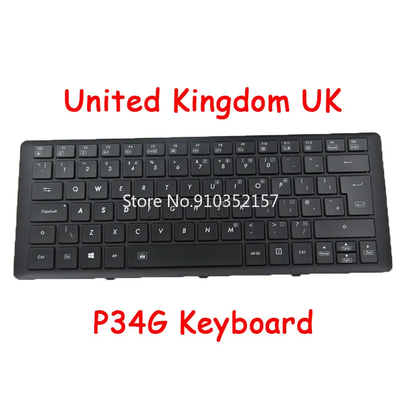 P34 Keyboard For Gigabyte P34G YH-AZ12EG13 V138445CS1 2Z703-KR344-S10S YH-AZ12EG09 YH-AZ12EG10 YH-AZ12EB12 2Z703-RU442-S11S