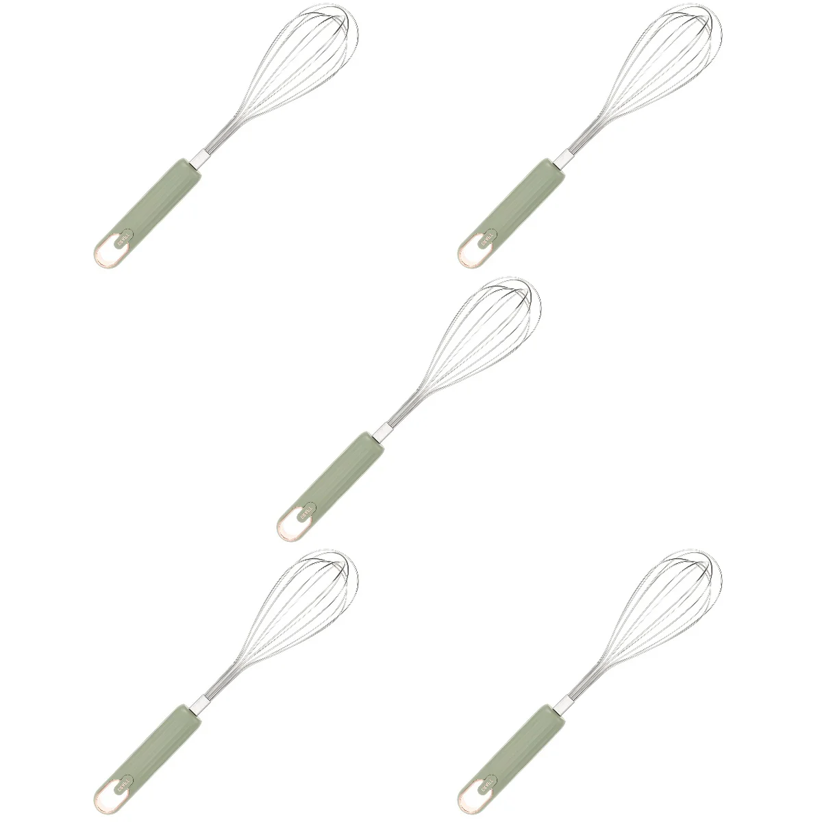 

5pcs Ergonomic Egg Mixer Tool Multi-function Sauce Whisk Manual Egg Beater Egg Accessory