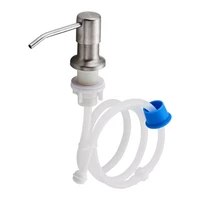 304 stainless steel sink soap dispenser pump head extension silicone tube for kitchen bathroom washing cleaning soap dispenser