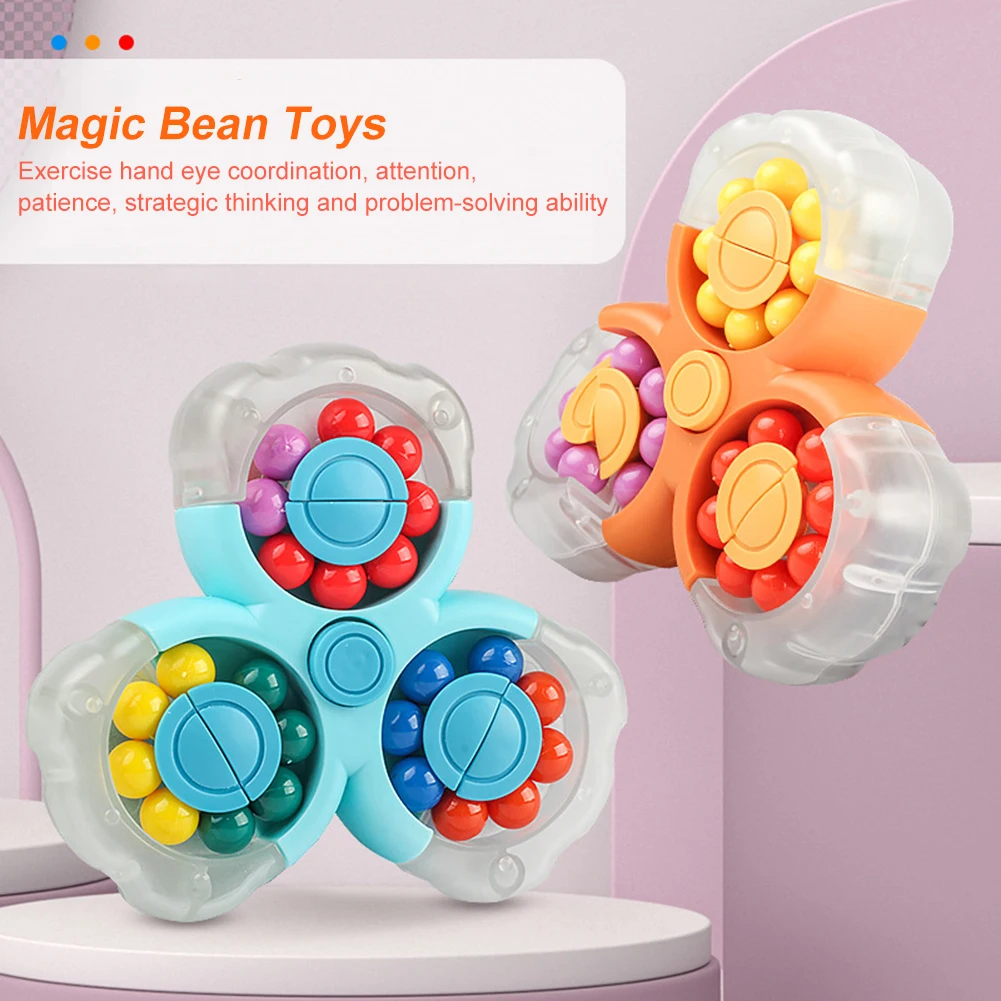 

Новинка, волшебный куб, игрушка-Спиннер для пальцев, светящийся вращающийся куб, игрушки-фиджеты для пальцев, детская игра-головоломка, игру...