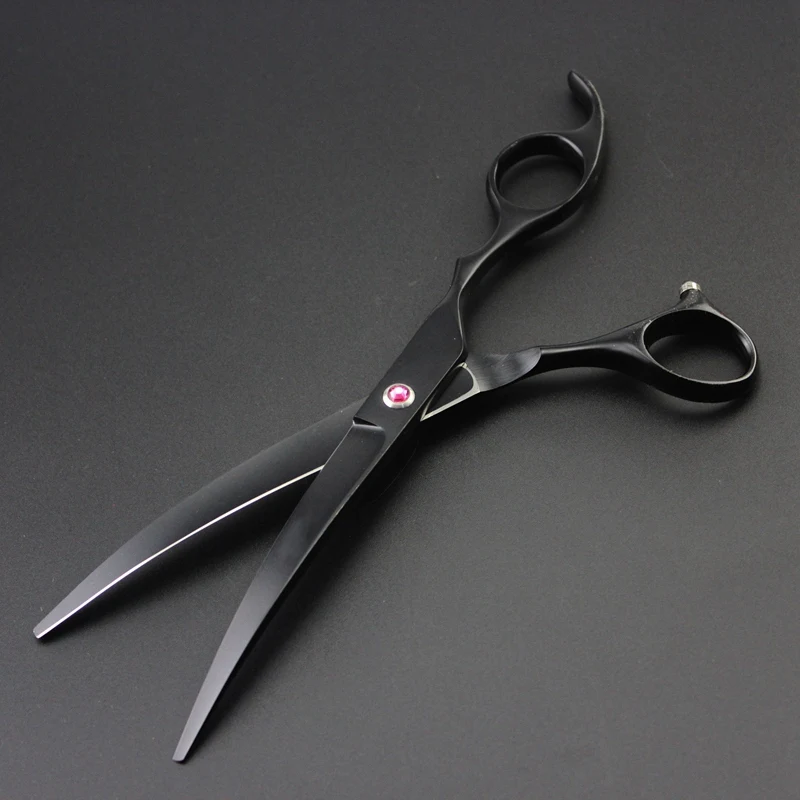 

6PCS/Set 7 Inch Beauty Trimmer Kit For Pet Length Hair Baby Hair Trimming Stainless Steel Black Scissors Comb Kit