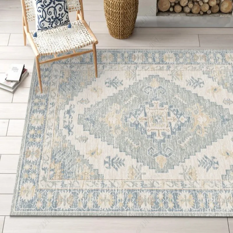 

American Retro Carpet Bohemian Artistic Weavers Ethnic Style Living Room Bedroom Coffee Table Rug Home Persian Mat