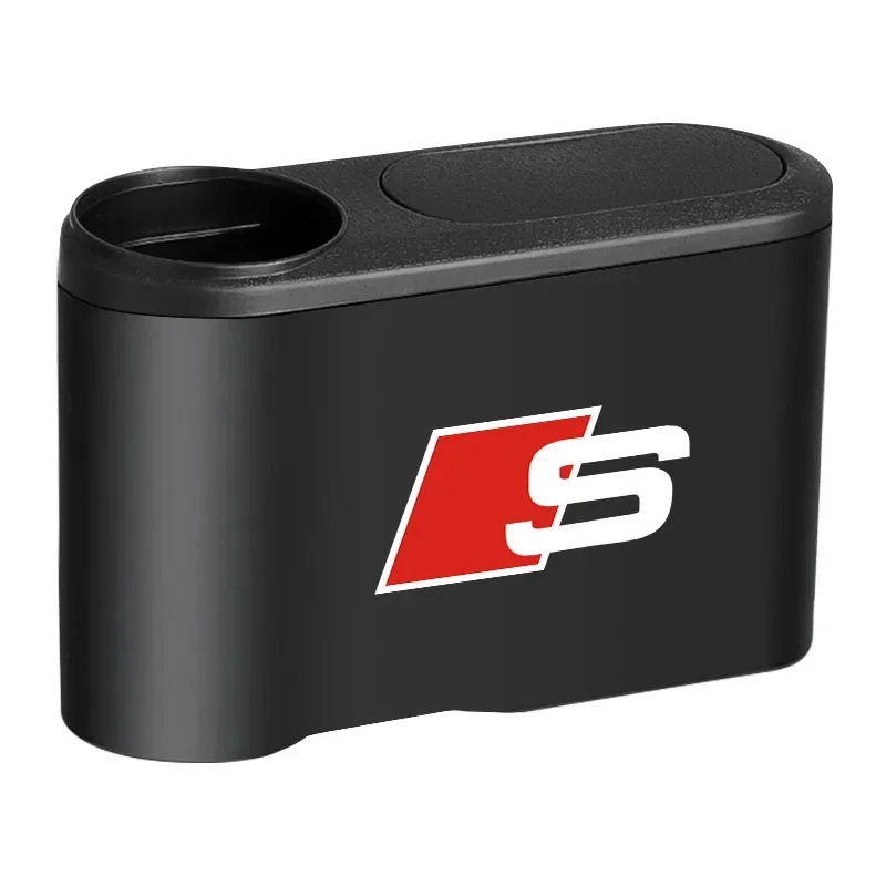 

Мусорный бак с логотипом автомобиля, ведро для хранения с логотипом автомобиля, аксессуары для Audi C5 C6 C7 A4 B6 B8 B7 A6 A3 A5 Q3 Q5 Q7 8P 8V 8L