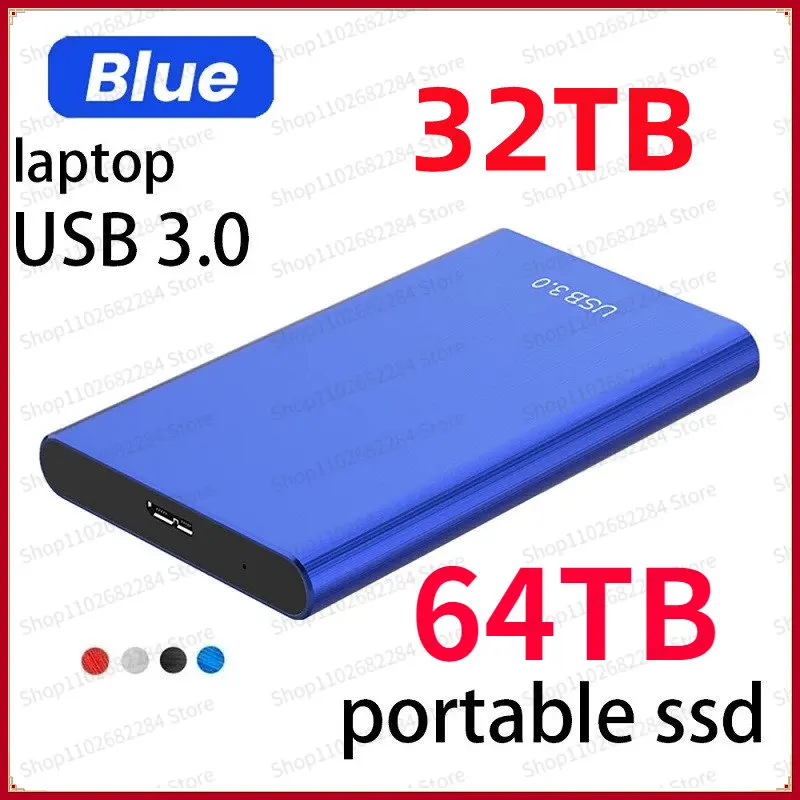 

128TB Original High-speed SSD 8TB Portable External Solid State Hard Drive USB3.0 Interface 2TB Mobile Hard Drive For Laptop/mac
