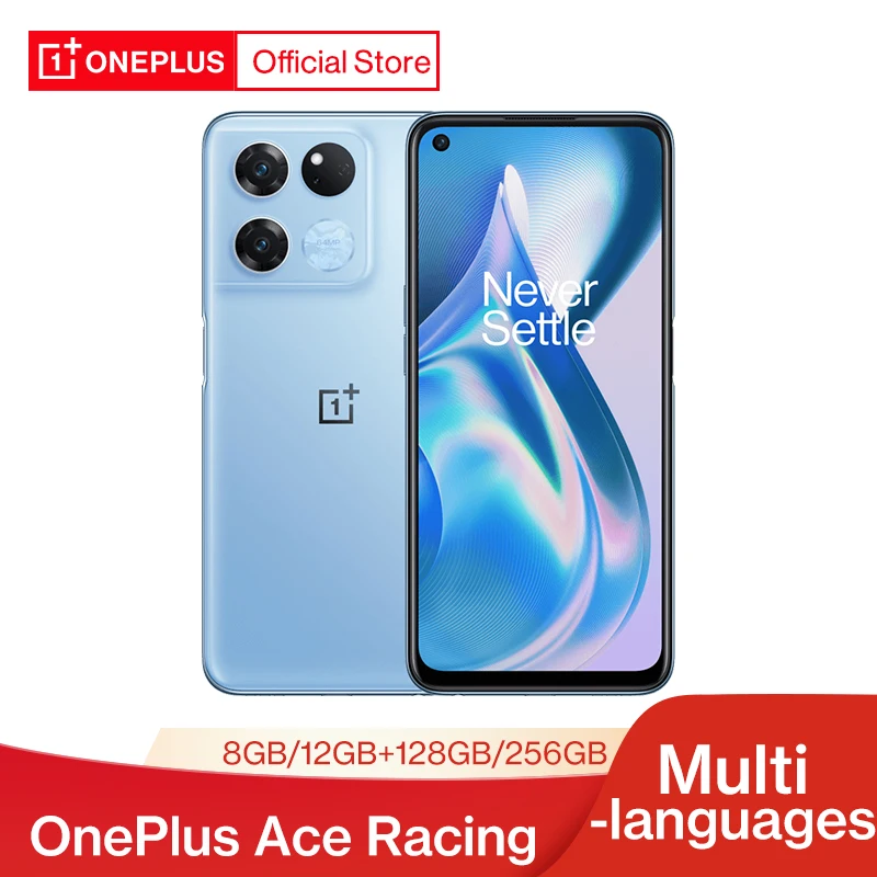 OnePlus Ace Racing Edition Smartphone Multi Languages MTK Dimensity 8100 MAX 120Hz Display 5000mAh 67W SuperVooc Charge Android