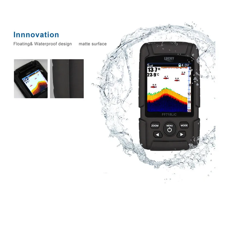 2 в 1 водонепроницаемый эхолот с ЖК-дисплеем 100 м |