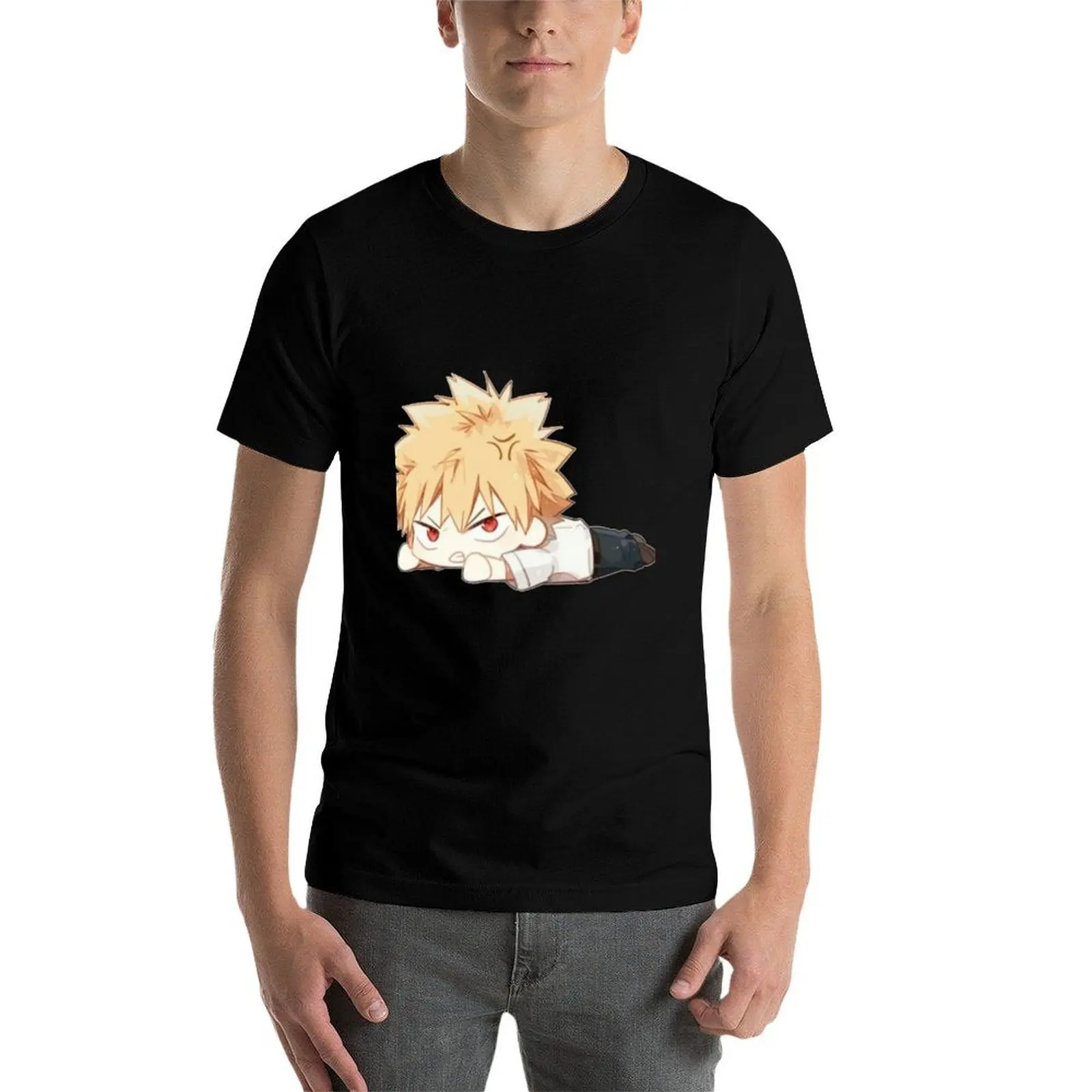 Фото Футболка Cute Bakugou Katsuki Chibi - BNHA с принтом в городском стиле №4