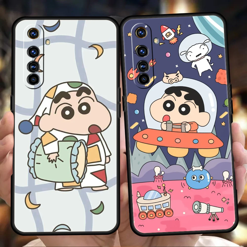 

Anime Crayon Shin Chan Cool Silicone For Realme 8i 9i 9 Pro Plus GT2 Pro C3 6 7 8 Pro C21 C11 C25 Pro 5G Shockproof Phone Cover