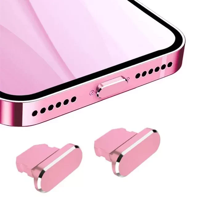 

New Fashion Original 2 PCS Anti Dust Plug for IPhone 13 12 Mini 11 Pro Max XS 8 Plus IPad Series Lightning Port Cover