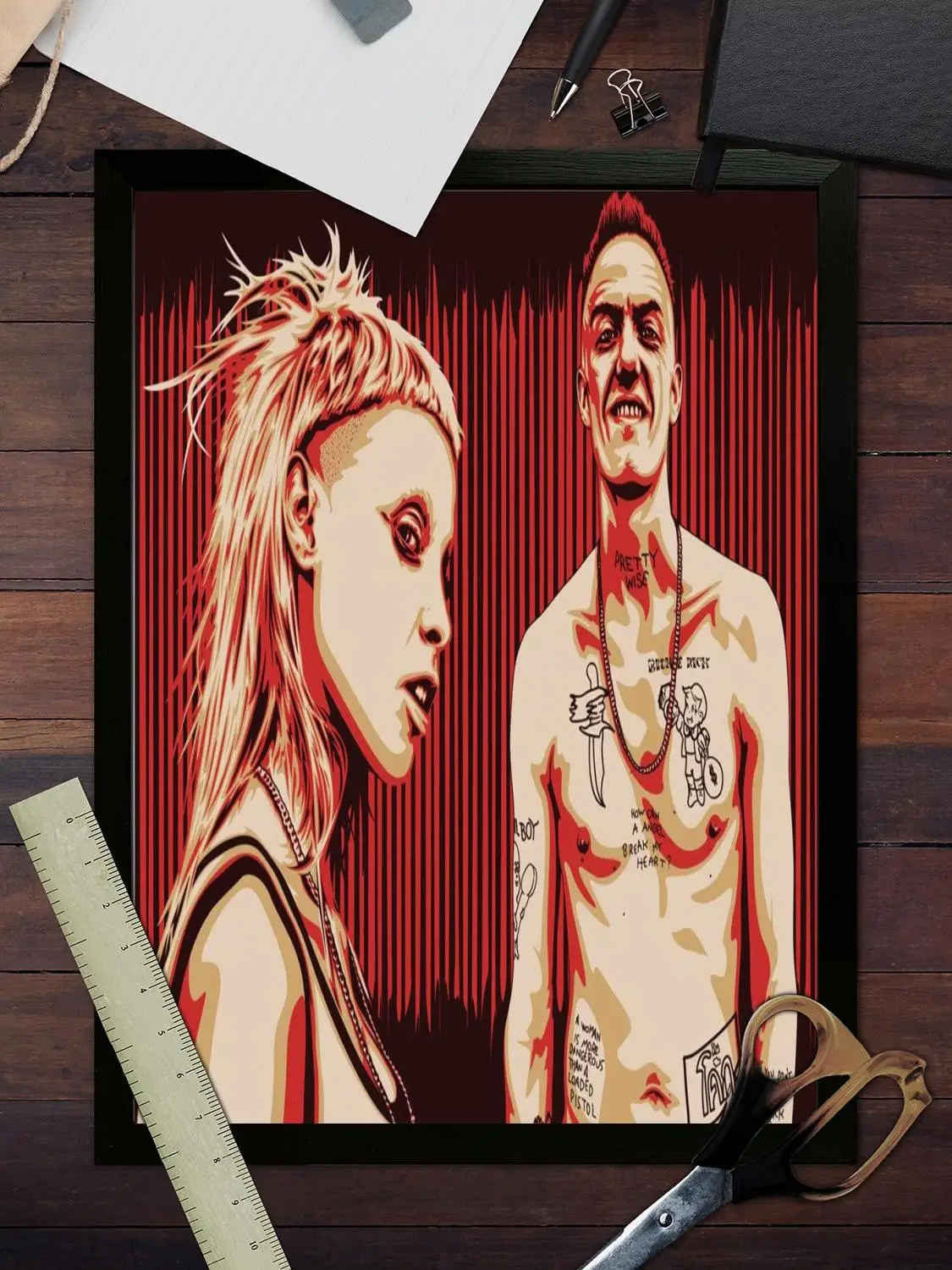 Художественный постер die antwoord band на холсте