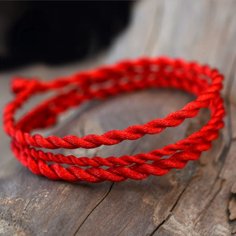 

10 pcs braided red rope bracelet ladies Lucky Handmade rope jewelry lovers gift Woven Black rope Wristband friendship bracelets