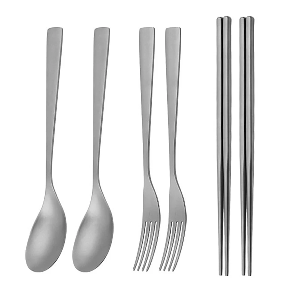 

Titanium Fork Spoon Chopsticks Ultra Light Strong Tableware Portable Cookware Camping Utensils Outdoor Hiking Picnic Flatware