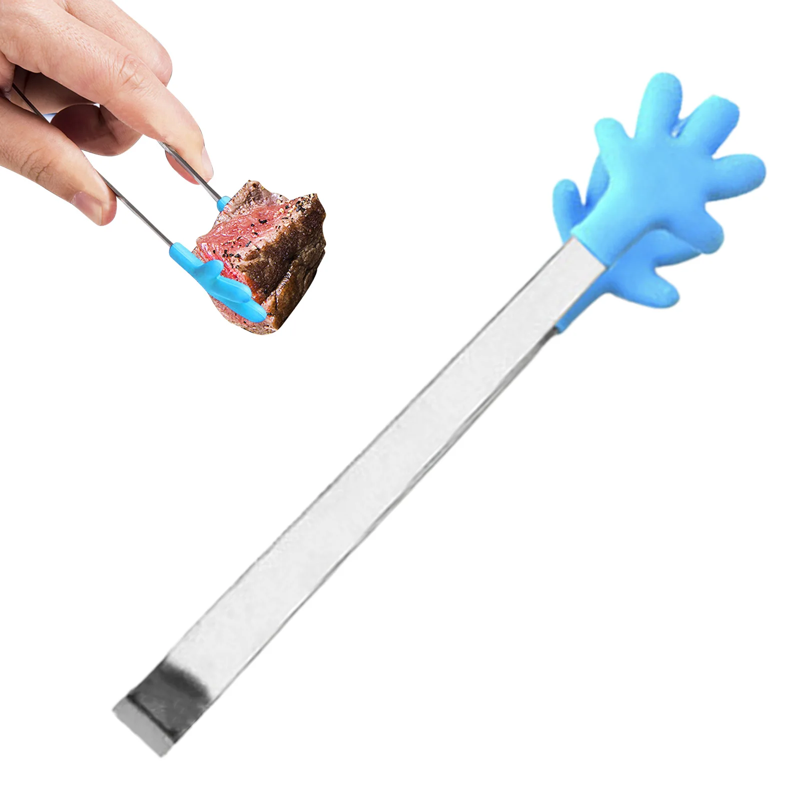 

Mini Food Tong Cooking Tong Heat Resistant Homes Bars Cafes Onion Slices Snacks Chips Lettuce Cute Stainless Steel Tongs