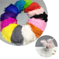 home decoration stage props table accessories 15 20cm diy feather accessories colored ostrich feathers