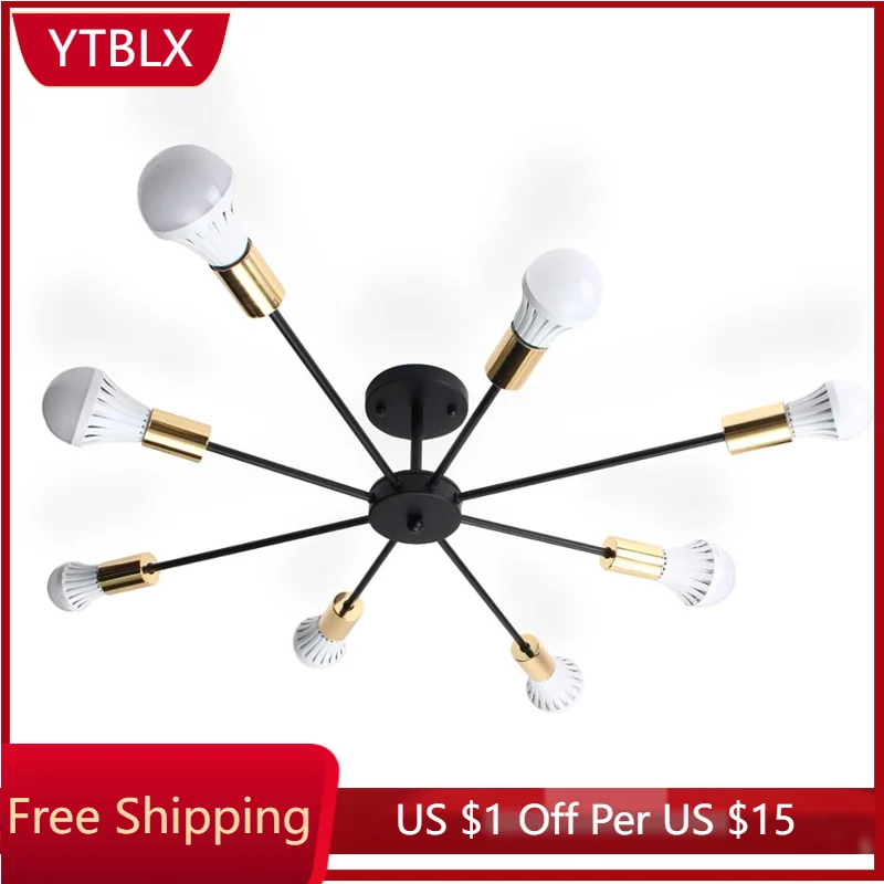 

Living Room Decoration Industrial Chandelier Vintage Ceiling Lamp Spider Lamps Chandelier for Bedroom Home Decor Indoor Lighting