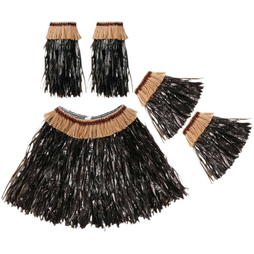 

Hawaiian Hula Grass Skirts Luau Party Performance Costume Themed Decorations Black Dresses Weddings