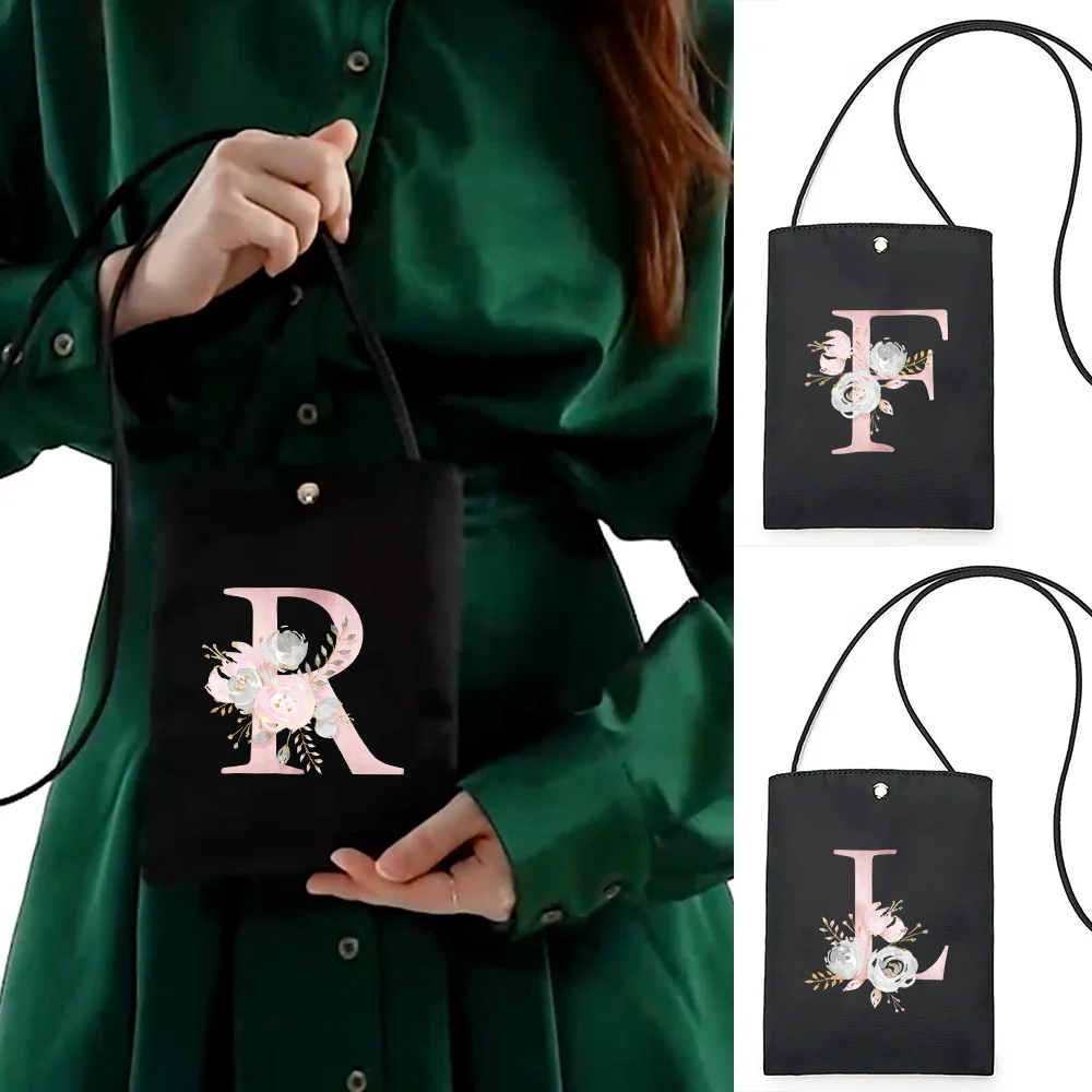 

Universal Mobile Phone Bag Samsung/iPhone/Huawei/HTC Phone Case Wallet Waterproof Wallet Shoulder Bag Women's Pink Flower Series