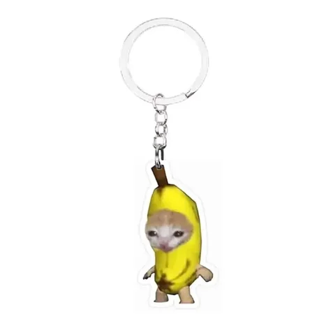 Брелок для ключей «Счастливый банан» с котом