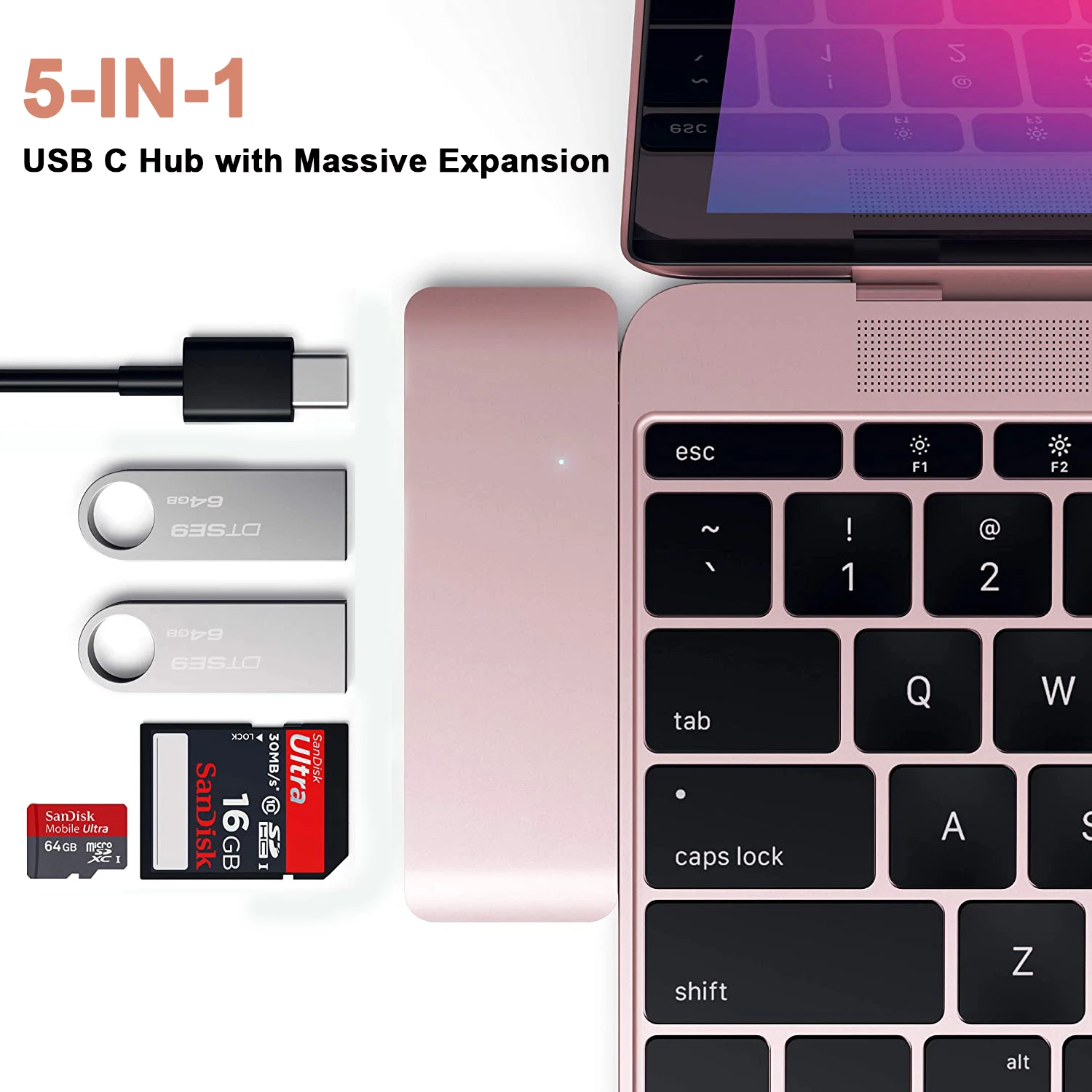 USB C концентратор для Micro/SD карт с 2 3 0 87 Вт PD Thunderbolt адаптер 2021 iPad Pro M1 2020 MacBook Air |
