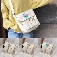 shoulder crossbody bag 2022 women casual wild canvas messenger bags student style harajuku postman case travel print organizer