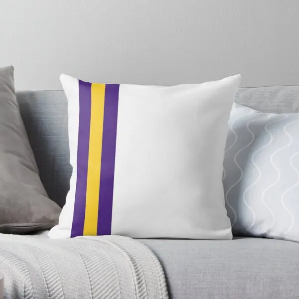 

Lsu Tigers White Jersey Stripes Printing Throw Pillow Cover Bedroom Office Sofa Hotel Fashion Square Home Pillows not include