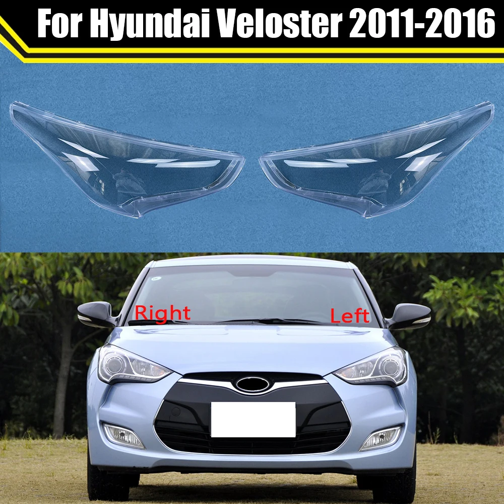 Auto Headlamp Case For Hyundai Veloster 2011-2016 Car Front Headlight Cover Glass Lamp Shell Lens Glass Caps Light Lampshade