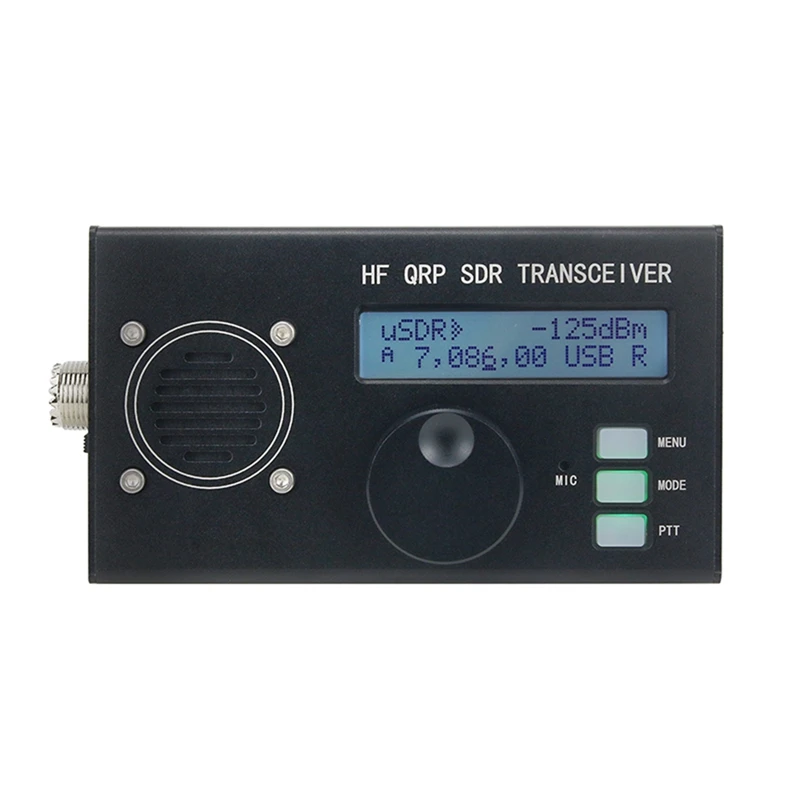 

10W Max USDX 8 Band SDR All Mode USB, LSB, CW, AM, FM HF SSB QRP Transceiver QCX-SSB With Battery EU Plug
