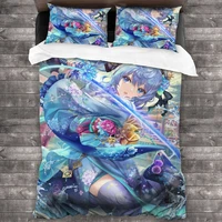 hololive duvet bedding set bed three piece set animationanimalsinger all available home household bedding quilt