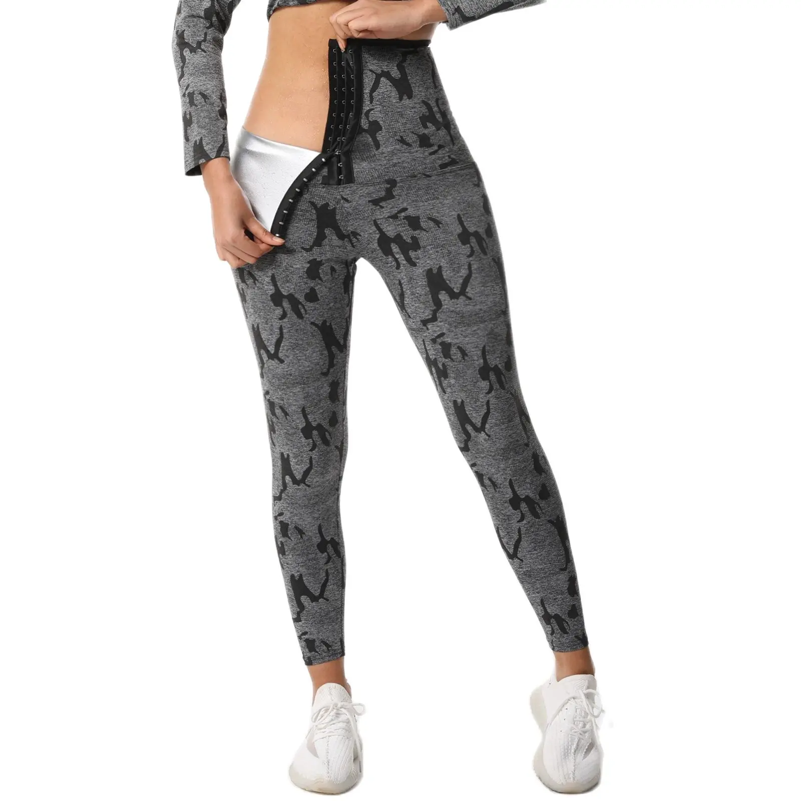 

Sweat Shaper Fitness Sauna Waist Weight Body Workout Slimming Pants Thermo Leggings Hot Trainer Loss Pants Shapewear Lifting But