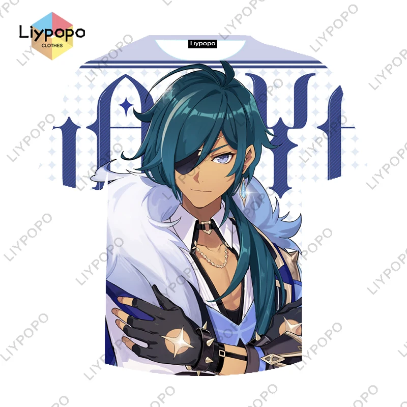 

Genshin Impact Merch Yae Miko T-Shirt Summer Casual Short Sleeve T-Shirt