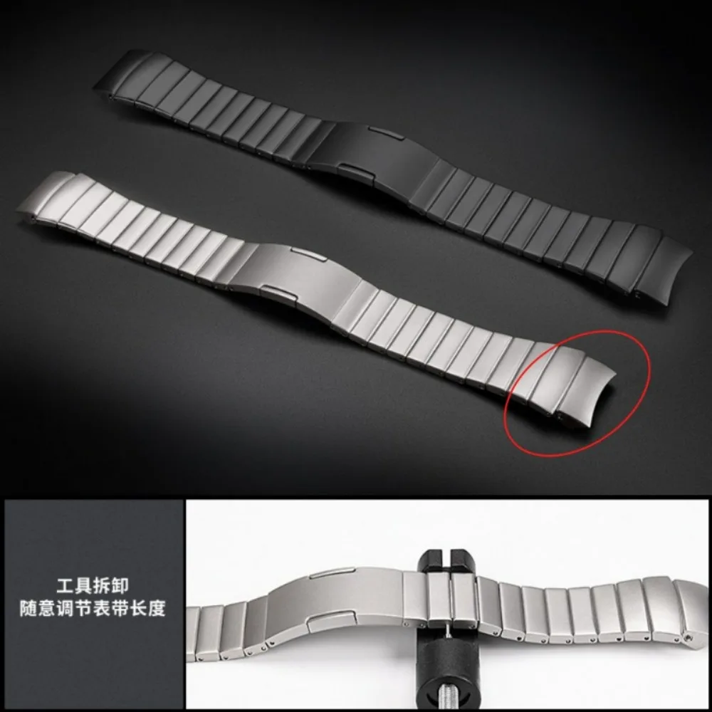Фото Металлический ремешок без зазора для Huawei Watch GT4, 46 мм, оригинальный быстросъемный браслет с интерфейсом для Huawei GT4, 46 мм, ремешок из нержавеющей стали №5