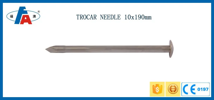 China laparoscopy  trocar sleeve needle set 10mm enlarge