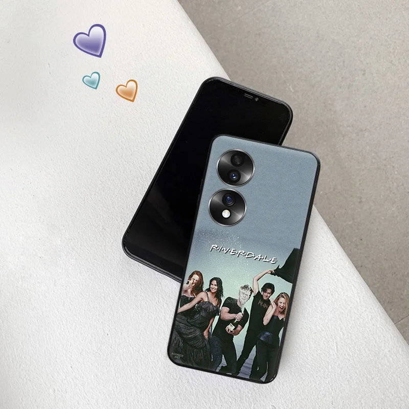 Черный мягкий телефонный чехол для Honor Magic5 Pro X7b X8b X9b X6 X7 X8 X9A X6a X8a 90 70 Riverdale Serpents Pixel 6 7