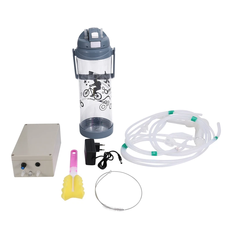 

EU Plug 3L Electric Pulse Goat Sheep Milking Machine Automatic Vacuum Pump Milker Double Head Milking Machines