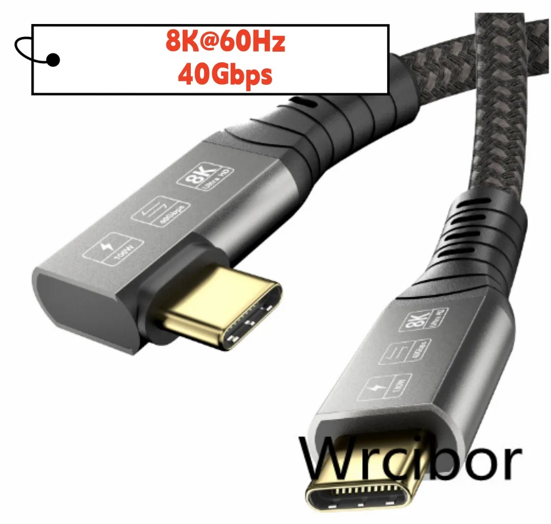 

USB-кабель с поддержкой быстрой зарядки, 40 Гбит/с, 100 Вт, 3/4 Гц