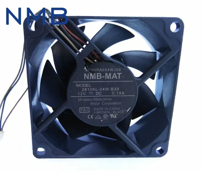 2810KL-04W-B39 7025 70*70*25 мм 70 мм 12 В 0.19A вентилятор для проектора NMB
