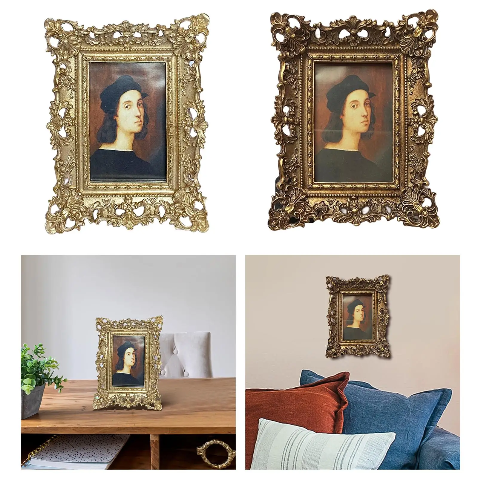 

Рамка для фотографий в европейском стиле, домашний декор, настольный настенный держатель для фотографий