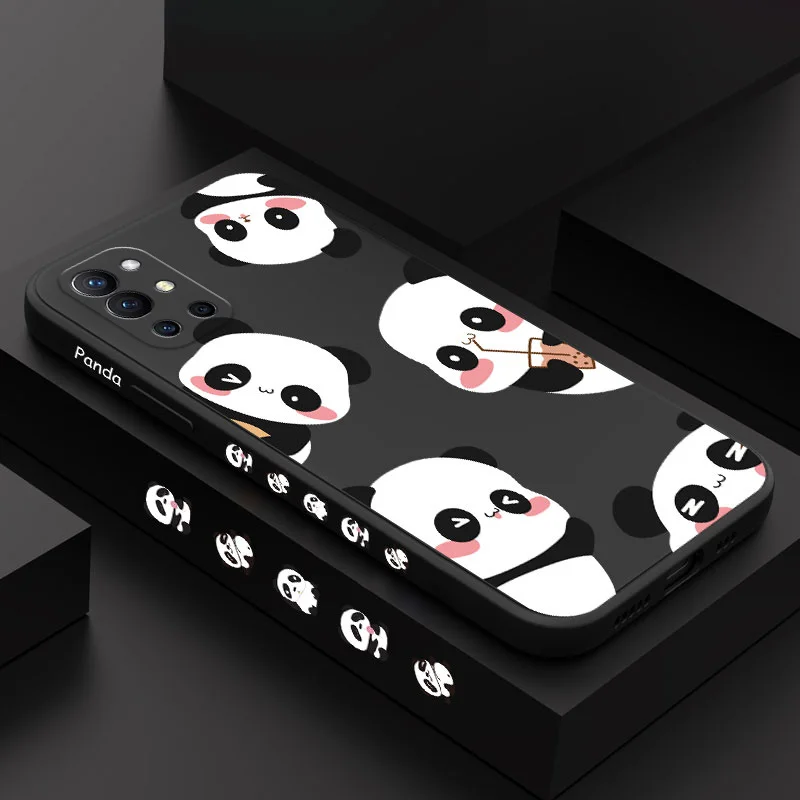 

Milk Tea Panda Phone Case For Oneplus 9R 9RT 9 8T 8 7 7T Pro 5G Liquid Silicone Cover