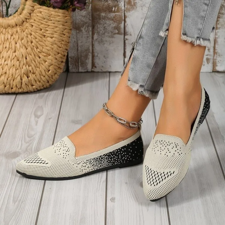 

Casual Shoes Women's Flat Shoes 2023 Autumn Mesh Breathable Comfort Light Sneaker Socks Women Slip on Loafers Zapatillas Mujer