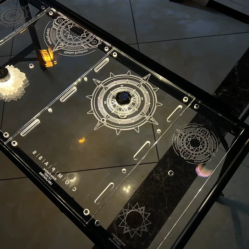 Ящик для кемпинга из акрила портативный одноблочный ящик многофункциональная