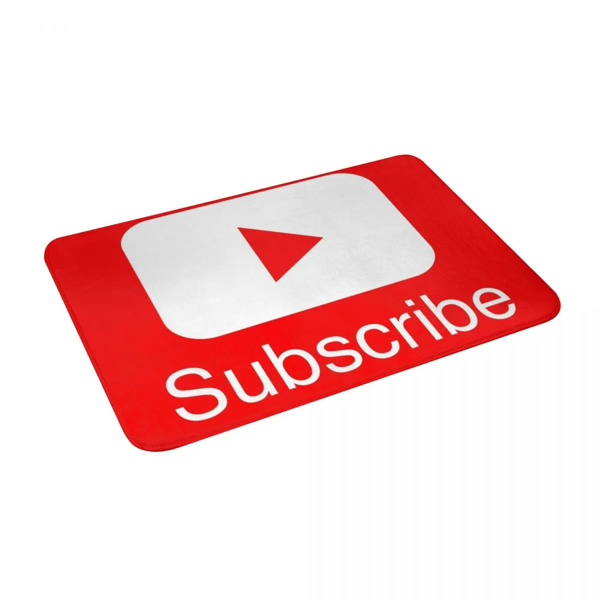 

You Tube Subscribe Play Button Videos Vloggers Live Stream Bath Door Floor Mat Non-slip Rug Carpet Entrance Living Room Home