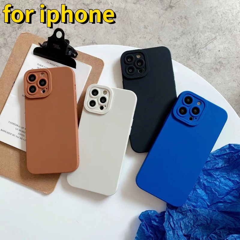 

For iPhone 14 13 12 11 Pro Max 7 8 Plus XR XS X Shockproof Phone Case Protective Sleeve Silicone