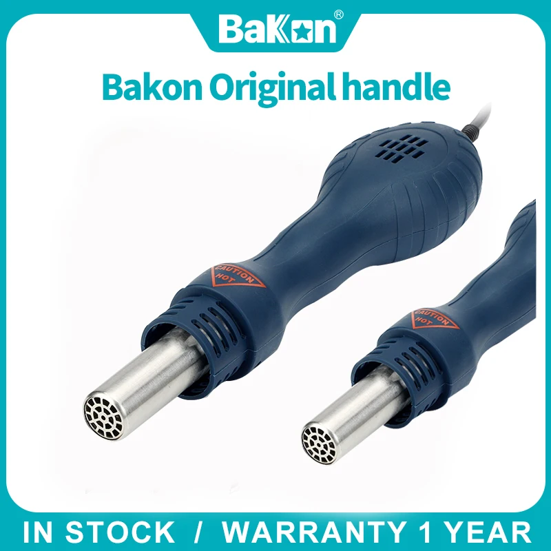 

Bakon Hot Air Heating Gun For Soldering Brushless Eddy Current Fan Rework Station Handle Pluse Heating Welding Table Accessories