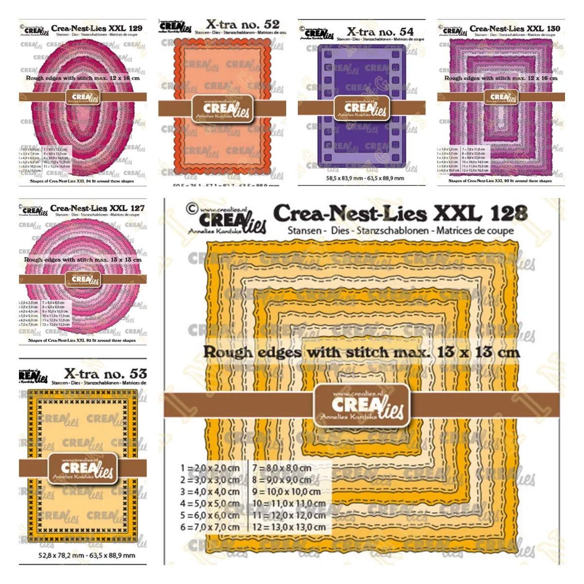

Circles Ovals Squares Scallop Cross Stitch Filmstrip 2022 New Metal Cutting Dies Scrapbook Diary Decoration Embossing Template
