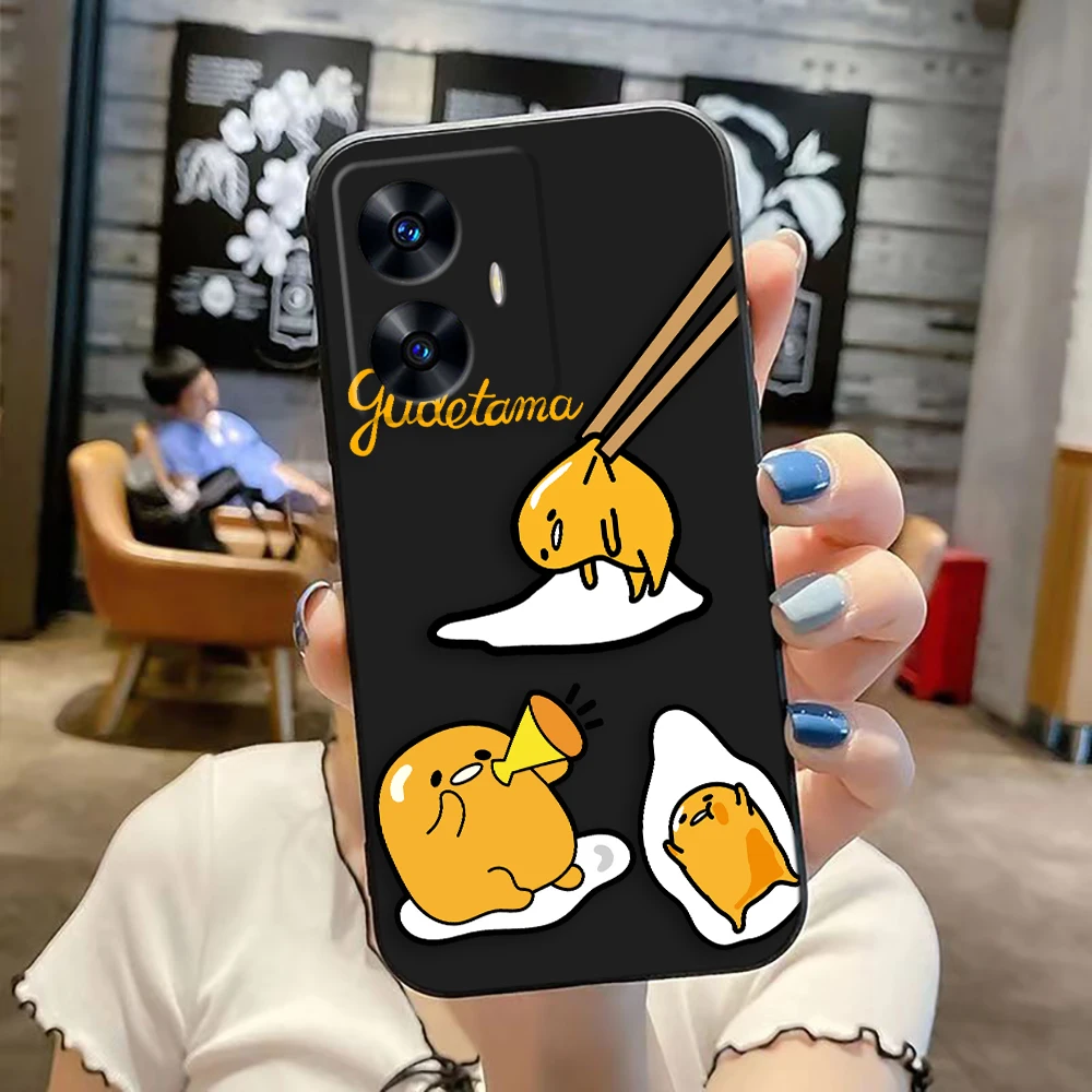 Чехол для телефона Hangyodon G-Gudetama Egg Realme C65 C63 C53 C35 C55 C33 C30 C21Y C20 C12 C11 GT 2 XT NARAO 20 30 50 Funda