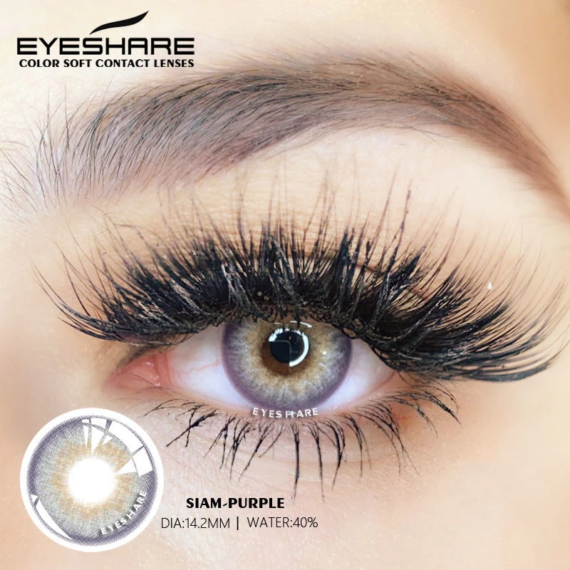 eyeshare 2pcs color contact lenses siam contact color lens eyes lenses for eyes natural color lenses with contact case free global shipping